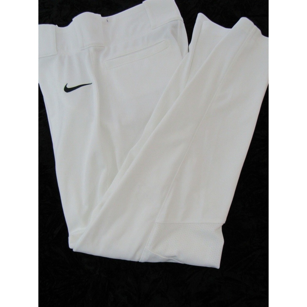 Nike Grip Waistband White Women's XL  Utility Relaxed‎ Softball Logo Pants